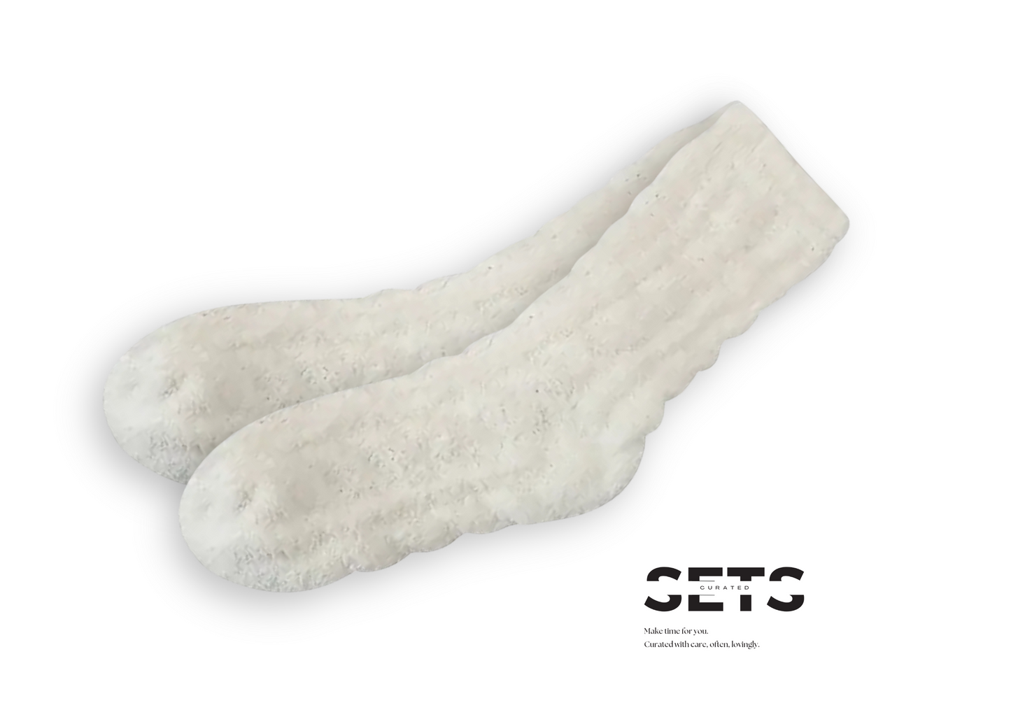 Fuzzy White Socks (1 pair)